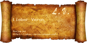Lieber Veron névjegykártya